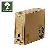 Bankers Box by Fellowes Earth Archiv-Ablagebox, A4, Einsteckdeckel zum Verschließen, aus Recycling- und FSC-zertifiziertem Papier, 20 Stück