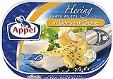 Appel Heringsfilets in Eier-Senf-Creme, 10 x 200g (Fischeinwaage - 10 x 120g)