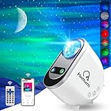 Sternenhimmel Projektor, MERTTURM Smart Sternenprojektor Lampe, 3D Galaxy mit Sprachsteuerung, Timer, Bluetooth Lautsprecher, Nachtlicht für Kinder Zimmer Deko Geburtstag Geschenk