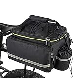 WINBST Fahrrad Gepäckträgertasche Wasserdicht Multifunktionale Fahrradtasche Hinterradtasche Fahrradtasche mit reflektierenden und 2 Klettbändern 20-35L