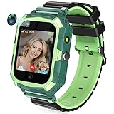 4G Kinder Smart Watch für Jungen Mädchen, Mingfuxin Wasserdichtes Smartwatch-Telefon mit GPS-Tracker WiFi-Videoanruf SOS-Kamera-Armbanduhr für Kinder 3-14 Geburtstag Weihnachten Geschenke(Grün)