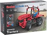 fischertechnik 544617 Tractor - Konstruktionsspielzeug ab 7 Jahre - 3 landwirtschaftliche Modelle zum Thema Traktor - Die Fahrzeuge des Bausets verfügen über eine realitätsnahe Achsschenkel-Lenkung