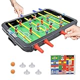 BAOK Tischfußballspiele | Kickertisch Spielzeug,Mini-Größe – lustige, tragbare Kicker-Fußball-Tischplatten für Spielzimmer und Familienspielabend