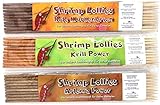 Shrimp Lollies Proteine Set / 3x10 Stück = 30 Stück / Garnelen Lutscher Stangen Energy