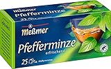 Meßmer Pfefferminze | 25 Teebeutel | Vegan | Glutenfrei | Laktosefrei