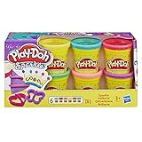 Play-Doh Glitzerknete 6er-Pack Play-Doh Knete in 56g-Dosen