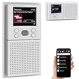 VR-Radio Unterputzradio: Unterputz-WLAN-Internetradio mit Bluetooth & Farbdisplay, DSP, App, 8W (Unterputz Radio WLAN und Bluetooth)