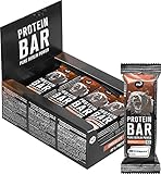 nu3 Protein Bar Schoko (12x50g) - High Protein Riegel low carb mit 20g Eiweiß aus Milch- und Whey Protein pro Proteinriegel - Eiweißriegel mit Kreatinmonohydrat von Creapure als gesunde Protein Snacks