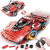 VATOS Technik Ferngesteuertes Auto Bausteine - 2 in 1 Technic Bauspielzeug ab 6 7 8 9 10 Jahren Jungen & Mädchen 351 Teile 2.4GHz STEM RC Fahrzeug LKW Rennwagen Spielzeug für Kinder Jugendliche