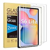 SPARIN 2 Stück Schutzfolie kompatibel mit Samsung Galaxy Tab S6 Lite 10.4 Zoll (2022/2020), Displayschutz mit Montagerahmen, 9H-Härteglas