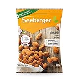 Seeberger Mandeln: Große, knackige Mandelkerne mit einem zart-süßlichen Aroma - reich an Vitaminen & pur im Geschmack - naturbelassen, vegan (1 x 200 g)