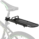 LaoSShu 1 x Fahrrad-Gepäckträger, Fahrradträger hinten, einziehbar, Aluminiumlegierung, Fahrrad-Rücksitz-Gepäckträger