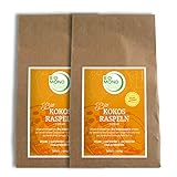 BIO Kokosraspeln Kokosflocken Kokosnussflocken BIOMOND 2 x 500 g Vorteilspack frisch geraspelt medium vegan nicht geröstet Rohkostqualität