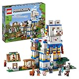 LEGO 21188 Minecraft Das Lamadorf Set, Spielzeug-Haus mit Dorfbewohnern, Tier-Figuren und 6 Modulen, Geschenk zu Weihnachten