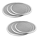 Jojomino 2 x Professionelles rundes Pizzaofen-Backblech, Grillrost, antihaftbeschichtetes Netzgewebe (30,5 cm)