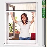 Easy Life PVC Insektenschutz-Rollo greenLINE Basic für Fenster Fliegengitter Insektenrollo individuell kürzbares Fensterrollo als Mückenschutz, Größe:125 x 150 cm