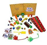 Gastgeschenk 'Für Dich' Geschenktüten gefüllt mit 3 Spielzeugen Mitgebsel give aways für Kindergeburtstag / Mädchen & Jungen