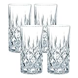 Spiegelau & Nachtmann, 4-teiliges Longdrink-Set, Kristallglas, 375 ml, Noblesse, 89208, Durchsichtig