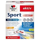 Doppelherz Sport DIRECT mit Orangen-Geschmack – Abgestimmte Nährstoffe für Sportler und körperlich Aktive – 20 Portionen