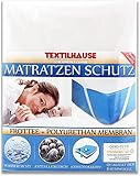 TEXTILHAUSE - Wasserdicht Matratzenschoner 90 x 200 cm | Inkontinenzauflage Unterlage 90x200 | Matratzenbezug 90x200cm Matratzenauflage 90 x 200cm