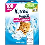 Kuschelweich Vollwaschmittel Sommerwind (XXL: 100 WL) – hochwirksames Waschmittel Pulver für weiße Wäsche – Waschpulver Großpackung (5,5 kg) für 100 Wäschen