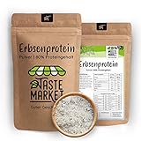 100 g Erbsenprotein Pulver | 80% Proteingehalt | veganes Eiweißpulver | Erbsenprotein Isolat | Taste Market