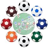 32mm Tischfußball Kickerbälle,8 Stück Tischfußball Bälle Klein,Profi Tischfussball bälle,Tischkicker bälle Kicker Bälle aus Umweltfreundliches Harz Kinder und Erwachsene Tischfussballbälle Spiel