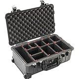 Peli Case 1510 Trolley mit Trekpak Einteilungssystem, schwarz, Kamerakoffer, Fotokoffer, Outdoorkoffer, wasserdicht, IP67