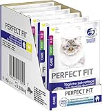 Perfect Fit tägliche Zahnpflegesnacks für Katzen mit Huhn, 6 Packungen (6 x 55 g)