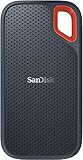 SanDisk Extreme Portable SSD 1 TB (USB-C, mit 550 MB/s Übertragungsraten, AES-Verschlüsselung und ist stoß-, wasser- und staubfest)