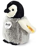 Steiff Kuscheltier Pinguin Flaps, Süßes Stofftier mit Namen, Jungen, Mädchen & Babys ab 0 Monaten, Plüschtier, 16 cm klein, 057144