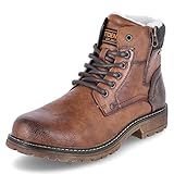 Tom Tailor Herren 4285004 Halblange Stiefel, Brown, 43 EU