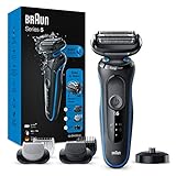 Braun Series 5cs Rasierer Herren, Elektrorasierer für Haarentfernung mit 3 flexiblen Klingen, Barttrimmer & Bodygroomer, Ladestand, 50 Min Laufzeit, Wet&Dry, EasyClick Funktion, 50-B4650cs