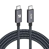 iVANKY USB C auf USB C Kabel 2M, USB 3.2 Gen2×2 Typ C Ladekabel, 100W 20V/5A Power Delivery Schnellladekabel, 4K@60Hz Videoausgang, 20Gbps Datenübertragung, USB C Datenkabel für USB C Geräte