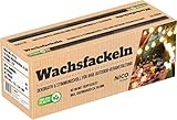 NICO Feuerwerk Nico Feuerwerk 10 Stück Wachsfackeln, Brenndauer 60 Min. I hochwertige Fackeln aus Wachs mit Handschutz für Erwachsene & Kinder I Garten-Fackel für Außen Party, Event, Nacht-Wanderung