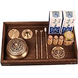 Messing Weihrauch Machen Kit, 15Pcs/Set Feinen Censer Werkzeug DIY Rückfluss Turm Weihrauch Kegel Formen Mit Tabletts Nach Hause Duft Zubehör Für Familie Yoga Meditation