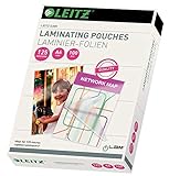 Leitz Heißlaminierfolien, A6, 100er Pack, Glänzend, Transparent, Folienstärke 125 mic, 33806