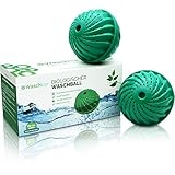 2x Waschklar® Öko Waschball [MIT AUSTRITTSCHUTZ] Saubere Wäsche OHNE Waschmittel - Waschkugel für Waschmaschine, Nachhaltige Produkte, Bio Wäscheball für Allergiker