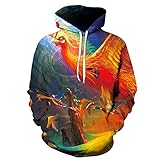 NUTU Tier Phönix Adler Frosch Krähe Eule Friedenstaube Vogel Flamingo 3D Druck Hoodies Harajuku Kleidung Farbe Winterjacke A13 L