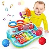 Baby spielzeug 1 Jahr Baby spielzeug 6 12 18 Monate Xylophon Kinder 1 Jahr Hammer und Ball Frühe Entwicklung & Aktivität Weihnachten Geburtstagsgeschenk Spielzeug 1 2 3 Jahre alter Junge Geschenke