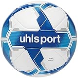 uhlsport Fussball Attack ADDGLUE Soccer Spielball Trainingsball - mit Neuer ADDGLUE-Technologie - Weiß/Royal/Blau - Größe 5 - FIFA Basic