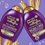 OGX Thick & Full Biotin & Collagen Shampoo (385 ml), nährstoffreiches Volumenshampoo mit Biotin, Kollagen und Weizenproteinen, sulfatfrei