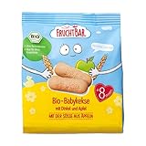 FruchtBar – Bio-Babykekse Dinkel, Apfel; 3x100g