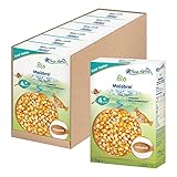 FLEUR ALPINE Bio Babybrei Mais 6er Pack - Leckerer Frühstücksbrei | Nahrhaft und glutenfrei | einfache Zubereitung | Babynahrung 4+ Monate ohne Zuckerzusatz | 6x7 Portionen