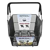 Basil Unisex – Erwachsene Cento Multi Fahhradkorb, Black, 45 cm x 33 cm x 24 cm