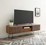 Modway Render 59' Mid-Century Moderner TV Board aus Walnuss mit Haarnadelbeinen, 59 Zoll