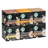 STARBUCKS White Cup Variety Pack by Nescafe Dolce Gusto Kaffeekapseln (72 Kapseln), 759 g