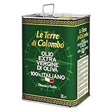 Le Terre di Colombo – 100 % Italienisches Natives Olivenöl Extra, Dose, 3 l