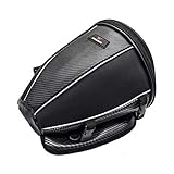 WOSAWE Motorrad Hecktasche Wasserdicht Gepäckträgertasche Tank Tasche PU Leder Motorradgepäck Schwanz