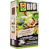 COMPO BIO Universal Langzeit-Dünger mit Schafwolle für alle Gartenpflanzen, Pflanzendünger, 5 Monate Langzeitwirkung, 2 kg